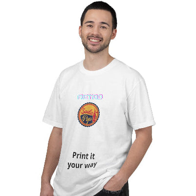 Retro Soda Pop T-Shirt — Vintage Neon Bottle Cap Graphic