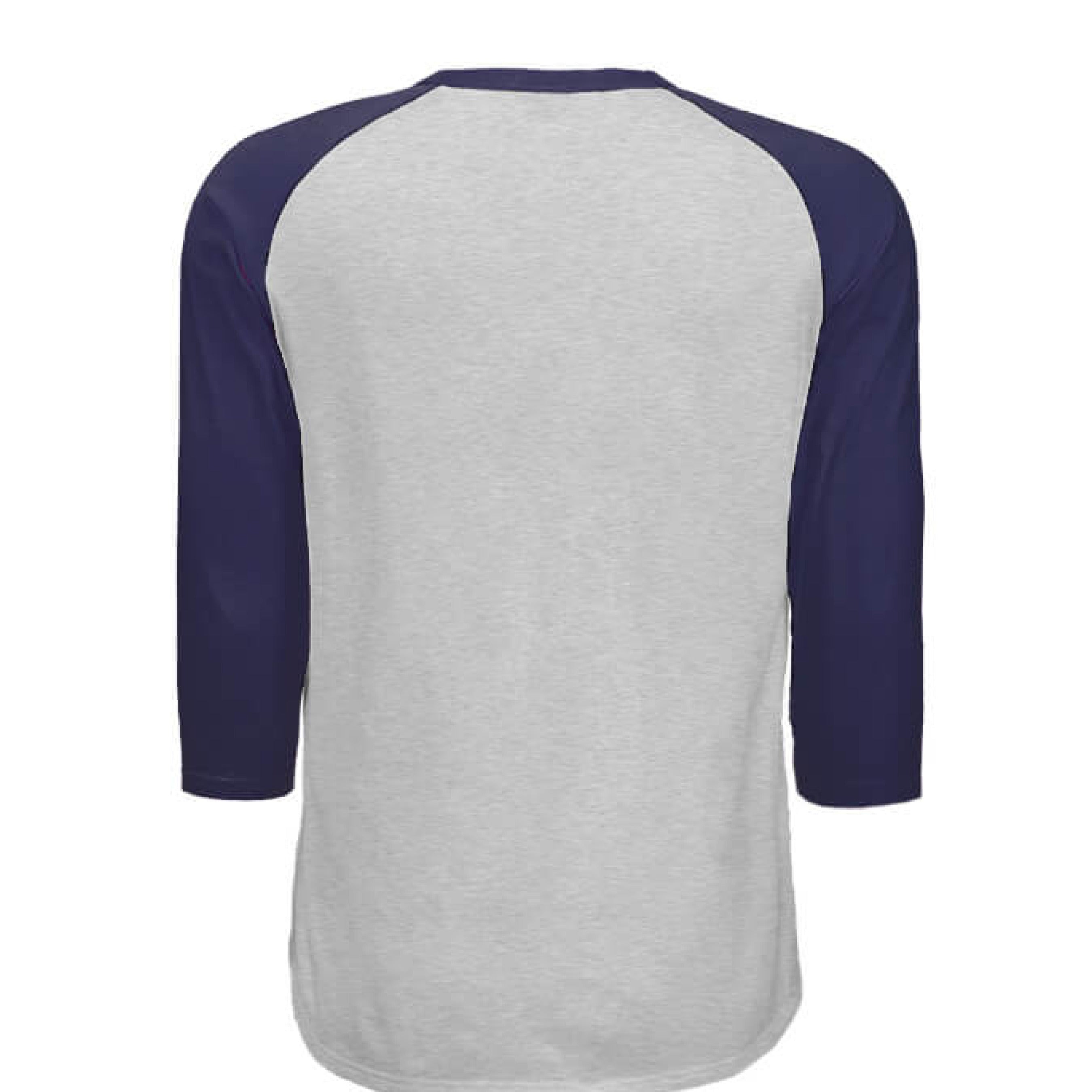 HEATHER GREY / NAVY - BACK